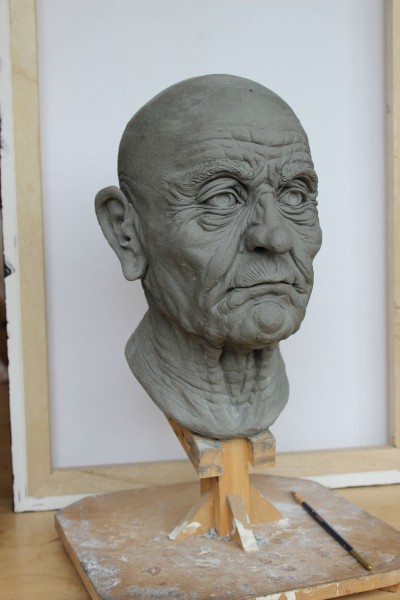 Old Man - Head Sculpture Kate Arthur