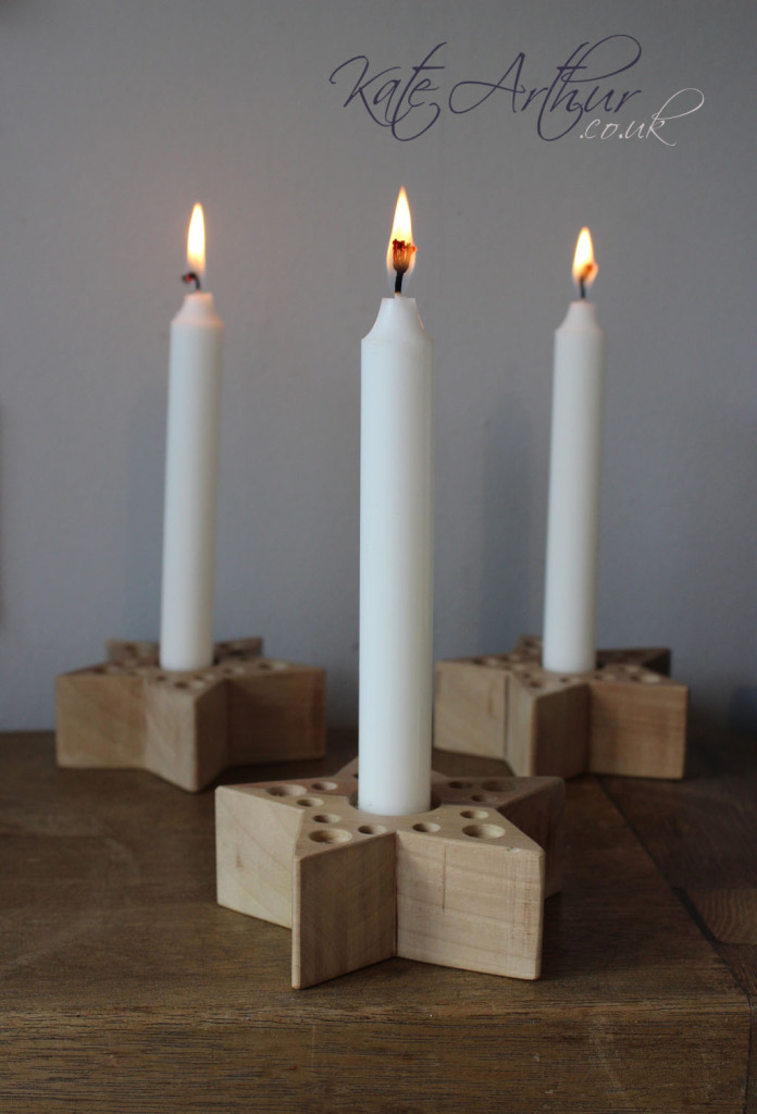 Star Christmas Candle Holders