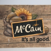 McCain\'s, It\'s All Good, Hand painted sign